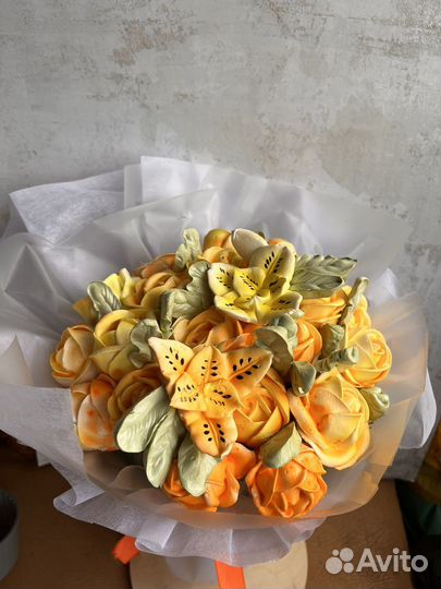 Сладкие букеты из зефира