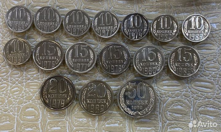 Наборные монеты. пруф-лайк, UNC. Из наборов