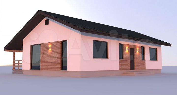 Коттедж 120 м² на участке 7 сот.