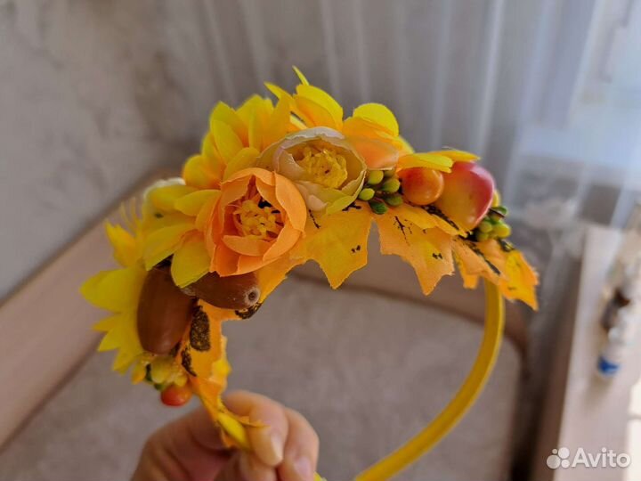 Ободок для волос ручной работы