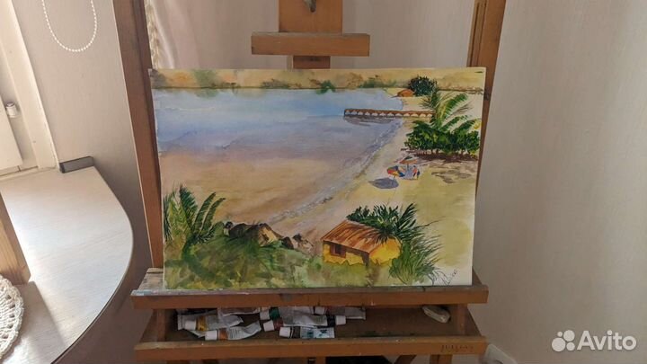 Картина / постер ручная работа / акварель