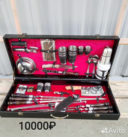 Шашлычный набор. Подарочный набор шампуров