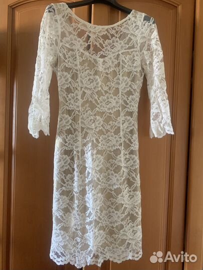 Платье кружево белое Flavio Castellani Италия