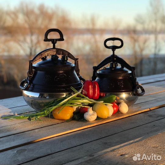 Афганский казан 15 литров двухцветный