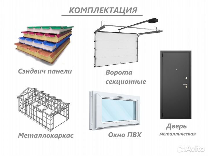 Тёплый склад из сэндвич панелей