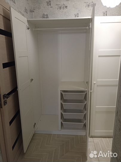 Шкаф гардероб икеа Bergsbo 3-х дверый