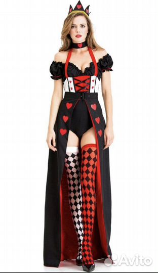 Косюм карнавальный королева червей XL