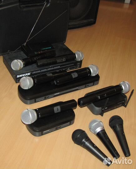 Микрофоны Shure SM58 PGX58 PG48 9шт вокальные Pro