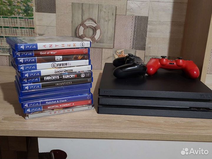 Sony playstation 4 PS4 pro 1tb с играми