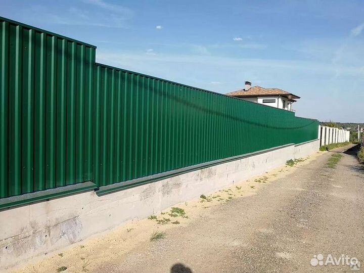 Заборы из профнастила под ключ