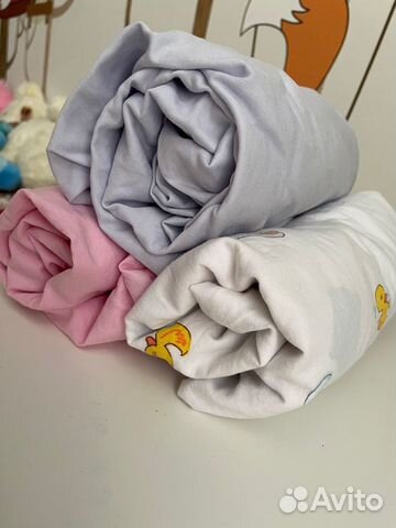 Простынь на резинке 120 60