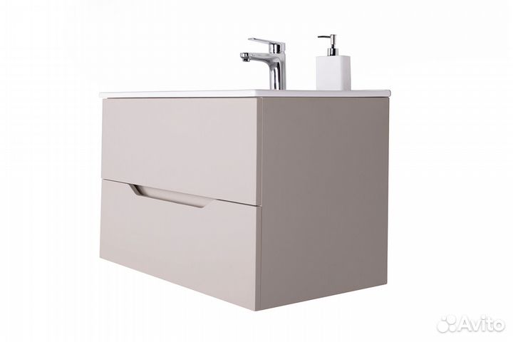 Тумба с раковиной Orange Line Li-80TuL+Ra подвесн