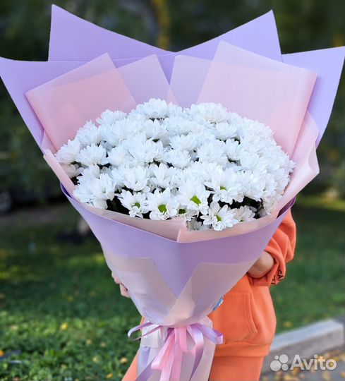 Букет гигант из ромашек (хризантемы)