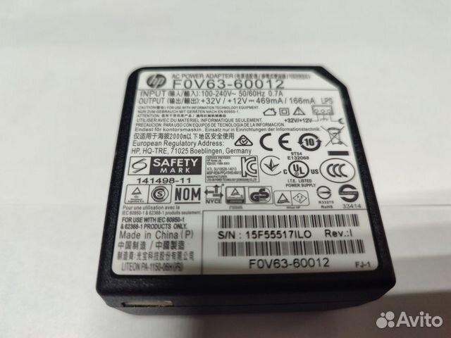 Блок питания HP F0V63-60012 HP SMART Tank 500