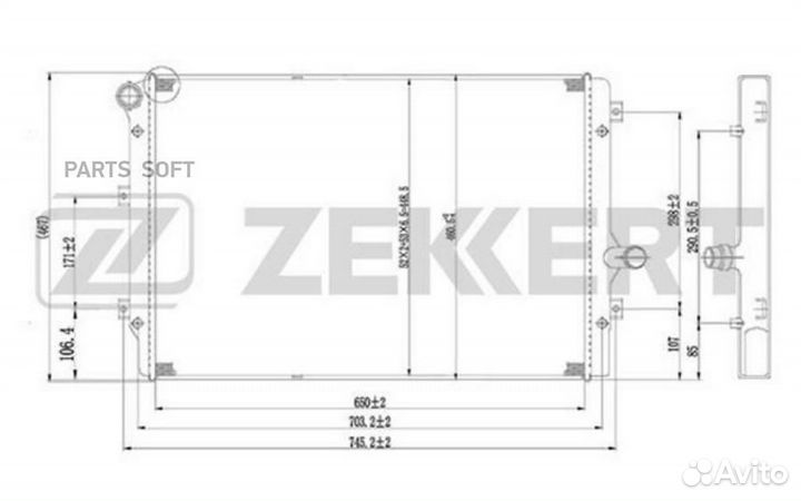 Радиатор охлаждения Фольксваген Пассат VI