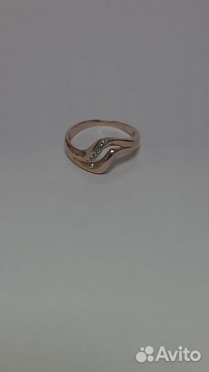 Е.О. Кольцо с камнями, золото 585, (id 61430)