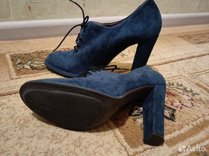 Ботильоны натуральная замша 38