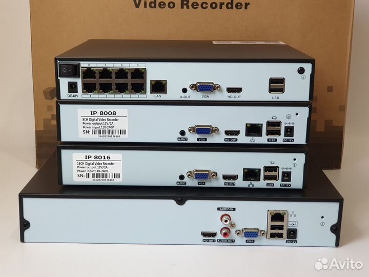 Регистратор IP 16-канальный NVR IP 8016 5 Mpix