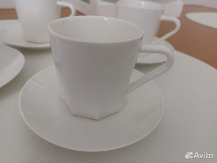Чашка с блюдцем фарфор