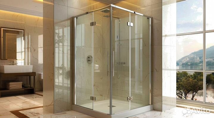 Стеклянная душевая кабина