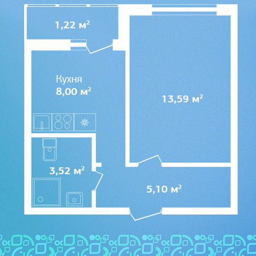 1-к. квартира, 31,4 м², 3/9 эт.