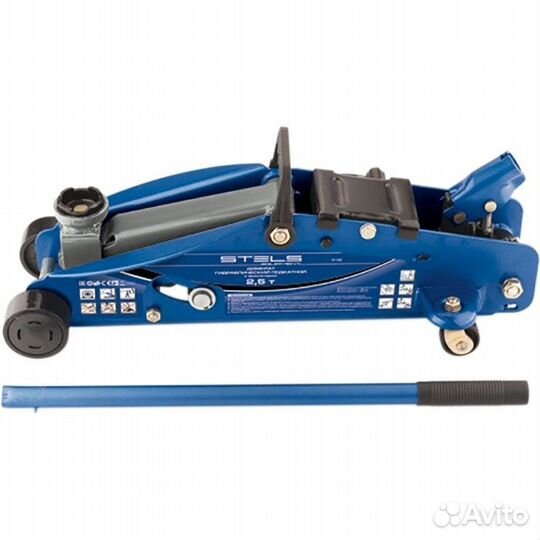 Домкрат подкатной с фикс и кейсом 2.5 т 140-385 мм