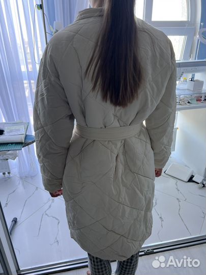 Пальто демисезонное стеганое 46-48
