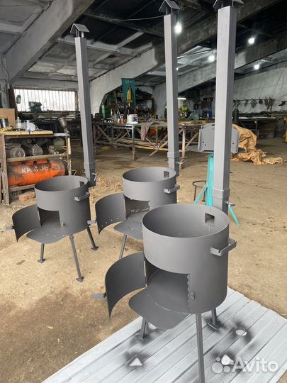 Печь 3мм+казан 12литров