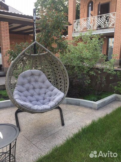 Подвесная качель из экоротанга 