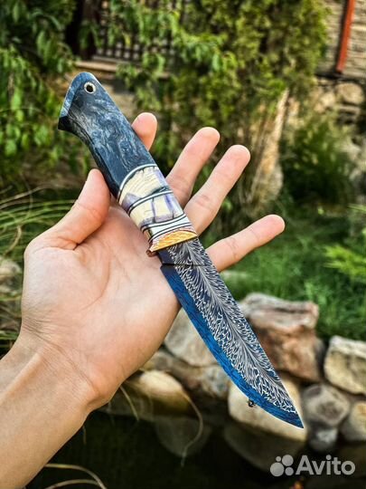 Авторский нож ручной работы большой