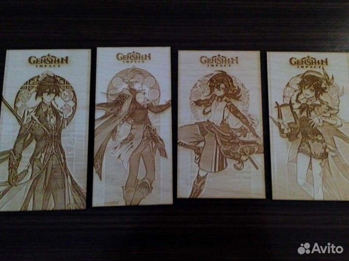 Дощечки Геншин Импакт персонажи