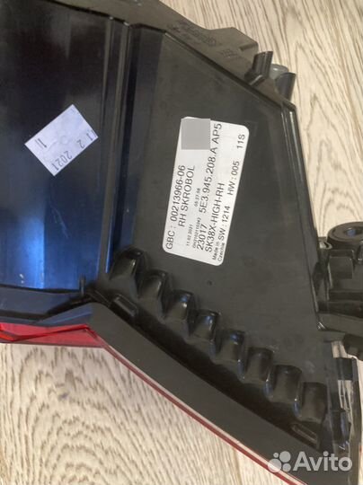 Задний фонарь Skoda Octavia a8