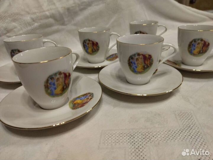 Чашки Мадонна кофейные новые Чехословакия