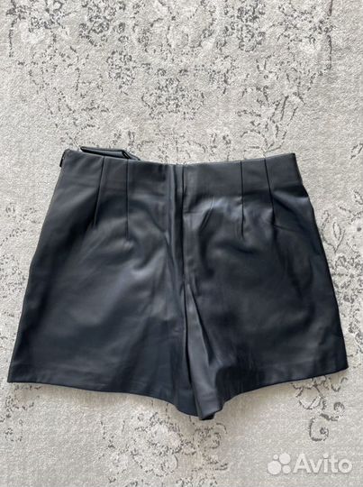Шорты экокожа Zara