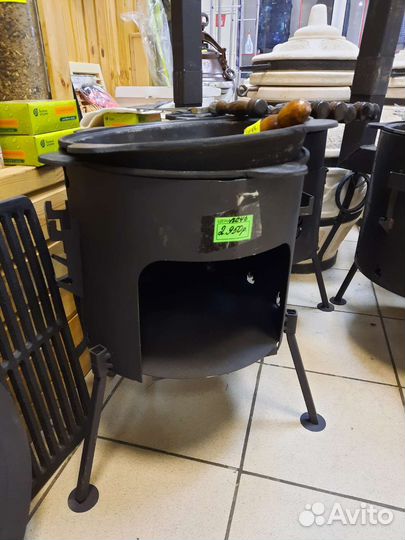 Казан чугунный 8, 10, 12, 16л