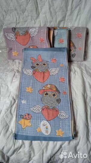 Полотенца Стеганные хлопок+лён