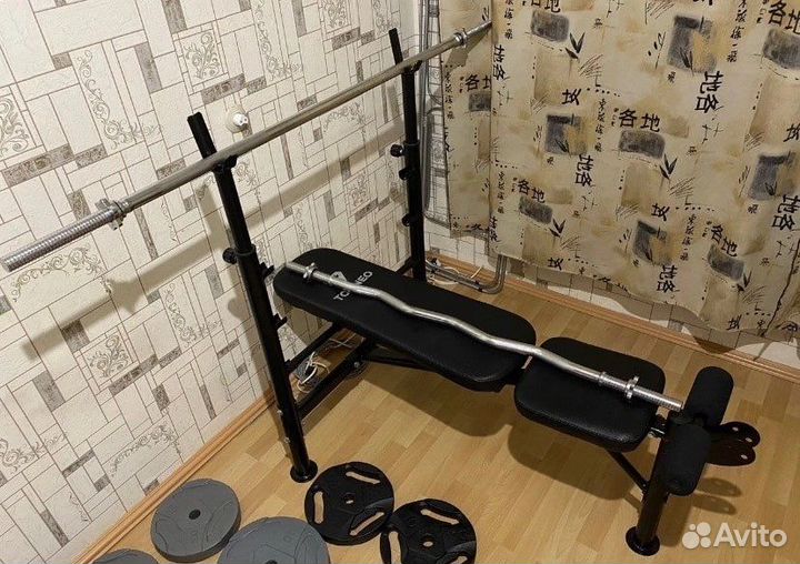 Скамья для жима и пресса (многофункциональная)