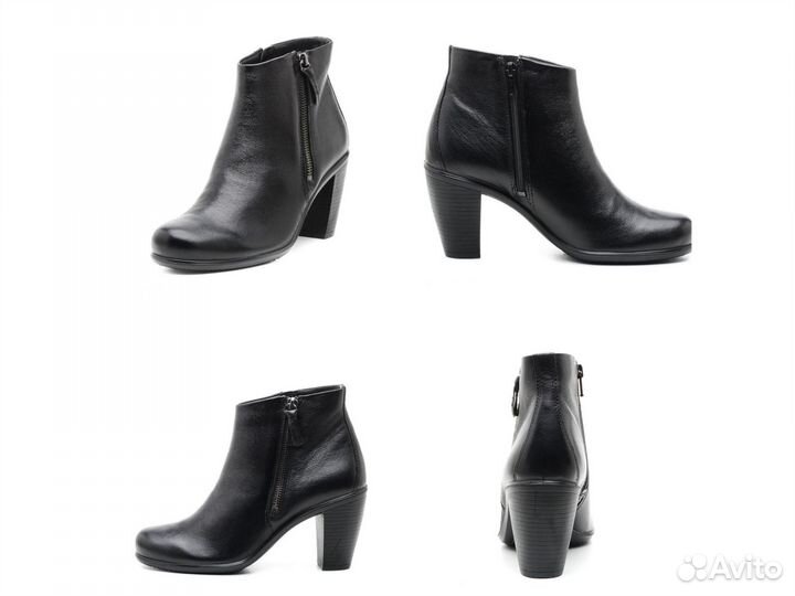 Ботильоны ecco 37 натуральная кожа