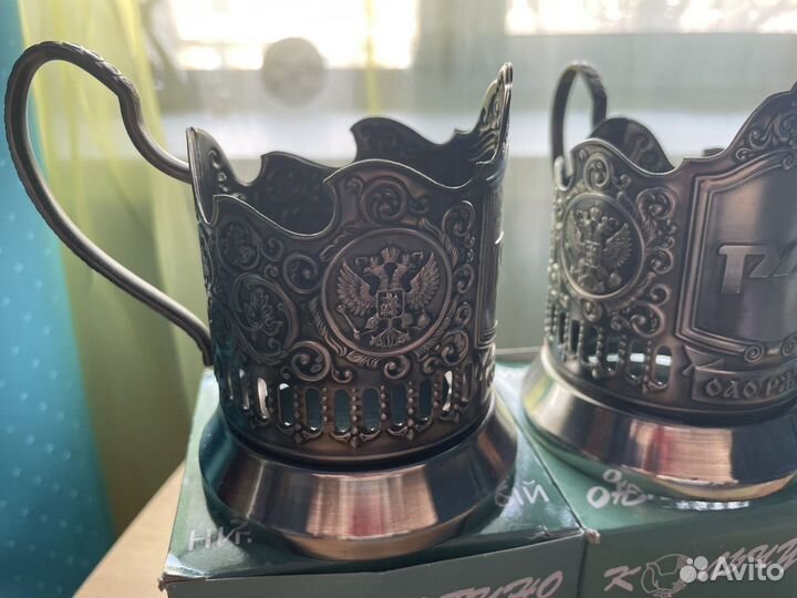 Подстаканник никелированный ржд