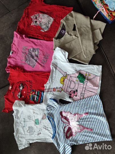 Вещи пакетом для девочки 110 116 (42шт)