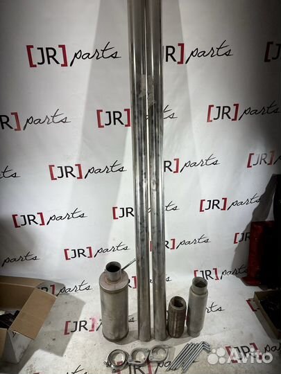 Выхлопная трасса 76мм. нержавеющая сталь