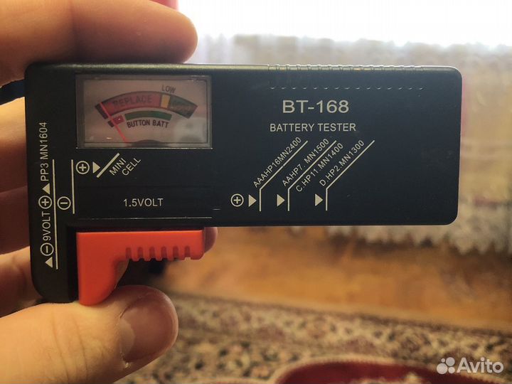 Тестер для батареек (аккумуляторов)