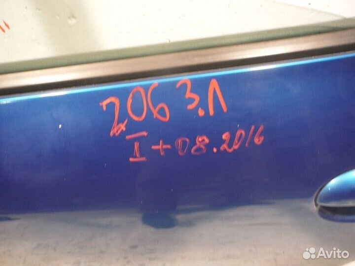 Дверь задняя левая peugeot 206 2006