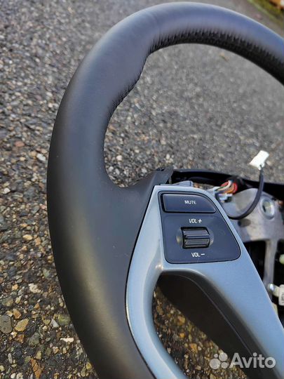 Руль на kia rio 3 кожа эко