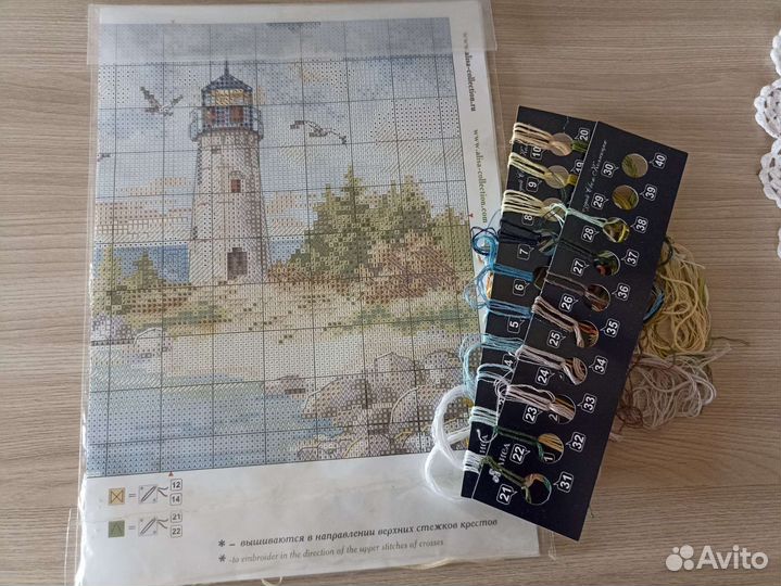 Лот. Остатки 2 наборов для вышивания