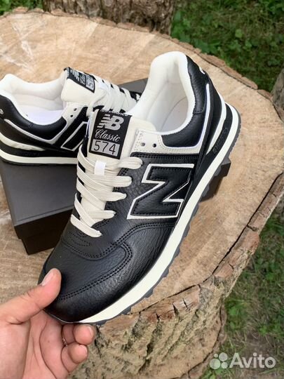 Кроссовки мужские new balance 574 classic кожаные