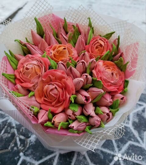 Зефирные букеты.Букет на 1 сентября