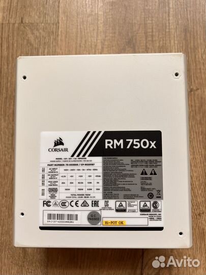 Блок питания corsair rm750х