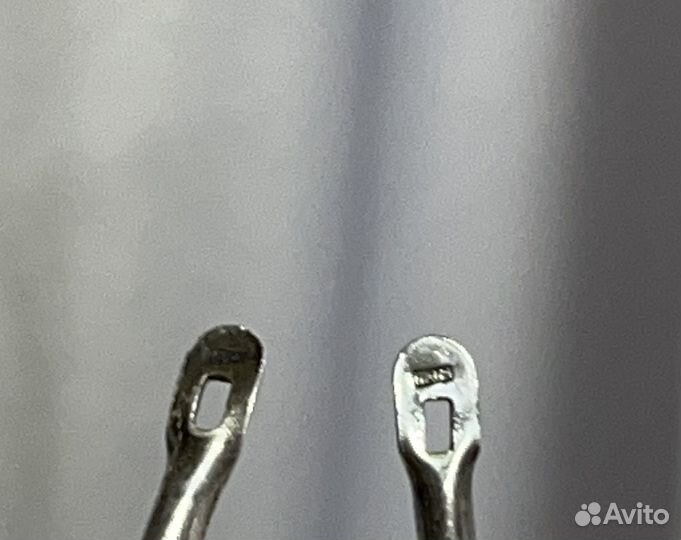Серьги серебро с камнем