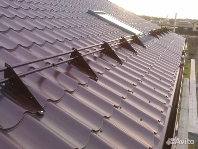 Снегозадержатель коричневый, черный и др. длина 3